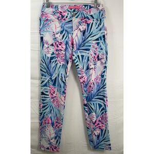 NWOT Lilly Pulitzer Kelly Knit Skinny Ankle Pants Mr. Peacock Tweethearts Size 4